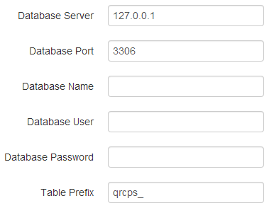 Enter database data